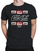 Officially Licensed Coca Cola Retro Cassette Graphic Men's T-shirt