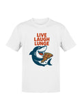 Shark Pizza Fun Slogan Design Men's T-shirt