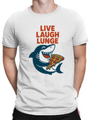 Shark Pizza Fun Slogan Design Men's T-shirt