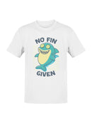 No Fin Given Shark Cartoon Men's T-shirt