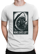 Nine Lives Left: Cat vs Shark Men's T-shirt