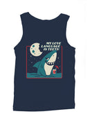 Shark Love Language Humor Design Men's Tank Top