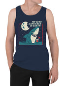 Shark Love Language Humor Design Men's Tank Top