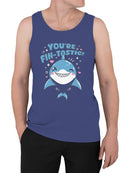 You're Fin-Tastic Cute Shark Design Men's Tank Top
