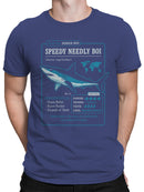 Speedy Needly Boi Shark Facts Men's T-shirt