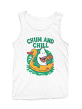Chill Vibes: Shark & Duck Fun Men's Tank Top