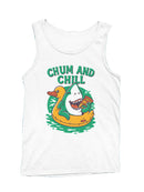 Chill Vibes: Shark & Duck Fun Men's Tank Top