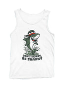 Chill Shark Design "Don't Worry, Be Sharky Men's Tank Top