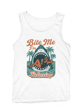 Bite Me I'm Relaxing Graphic Men's Tank Top