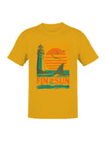 Fin in the Sun Vintage Design Men's T-shirt
