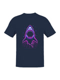 Neon Retro Shark Attack Men's T-shirt