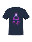 Neon Retro Shark Attack Men's T-shirt