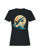 Majestic Shark Under Moonlight Women's T-shirt