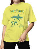 White Shark Anatomy and Habitat Women's T-shirt