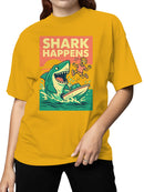 Shark Happens: Comic Sea Adventure Women's T-shirt