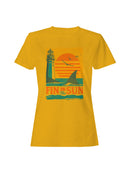 Fin in the Sun Vintage Design Women's T-shirt