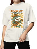 Howdy Chum Shark with Guitar Women's T-shirt