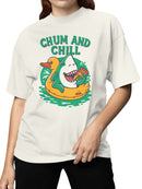 Chill Vibes: Shark & Duck Fun Women's T-shirt