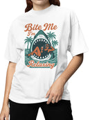 Bite Me I'm Relaxing Graphic Women's T-shirt