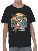 Finfluencer in Paradise Design Youth's T-shirt