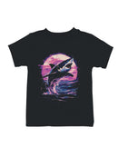 Retro Shark Surge at Sunset Youth's T-shirt