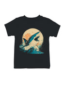 Majestic Shark Under Moonlight Youth's T-shirt