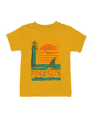 Fin in the Sun Vintage Design Youth's T-shirt
