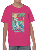 Fintastic Getaway Shark Paradise Youth's T-shirt