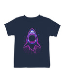 Neon Retro Shark Attack Youth's T-shirt