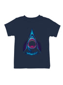 Neon Splash Shark Attack Art Youth's T-shirt