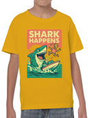 Shark Happens: Comic Sea Adventure Youth's T-shirt