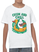 Chill Vibes: Shark & Duck Fun Youth's T-shirt