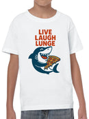 Shark Pizza Fun Slogan Design Youth's T-shirt