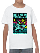 Bahama Shark Sunglasses Art Youth's T-shirt