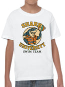 Shark University Swim Team Graphic Youth's T-shirt