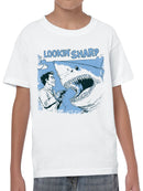 Lookin' Sharp Barber Shark Humor Youth's T-shirt