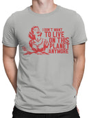 I Don’t Want to Live Anymore Graphic Men's T-shirt