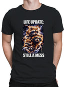 Life Update: Raccoon Chaos Men's T-shirt
