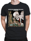 Skeleton in Closet Ukiyo-e Humor Men's T-shirt