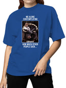 Contemplative Labyrinth Humor Poster Women's T-shirt