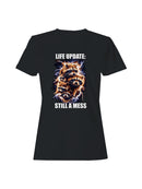 Life Update: Raccoon Chaos Women's T-shirt