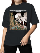 Skeleton in Closet Ukiyo-e Humor Women's T-shirt