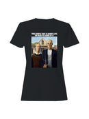 American Gothic Early Birds Humor Women's T-shirt