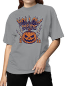 Spooky Pumpkin Hollow Inside Women's T-shirt