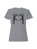 Skeleton Hands Make Heart Women's T-shirt