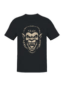 Fierce Werewolf Roar Illustration Men's T-shirt