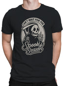 Spooky Season Anticipation with Grim Men's T-shirt