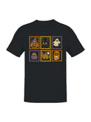 Spooky Halloween Stamp Art Men's T-shirt