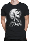 Majestic Wolf Amidst Moonlight Men's T-shirt