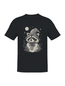 Magical Raccoon Night Scene Men's T-shirt
